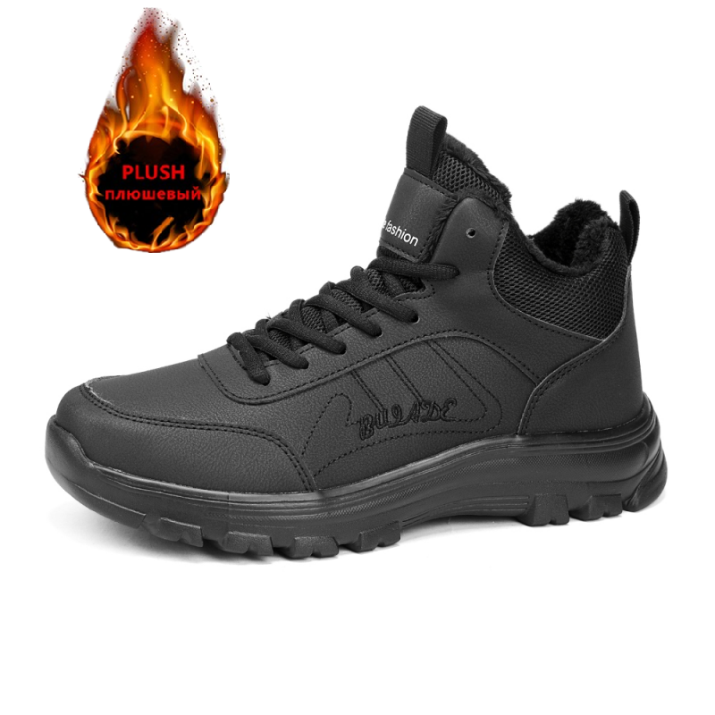 Waterproof Winter Boot - Brand Men's Boots Warm Plush Snow