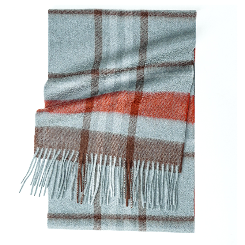 100% Cashmere Scarf   Plaid  W - Wool Scarf Men avaliação e preço