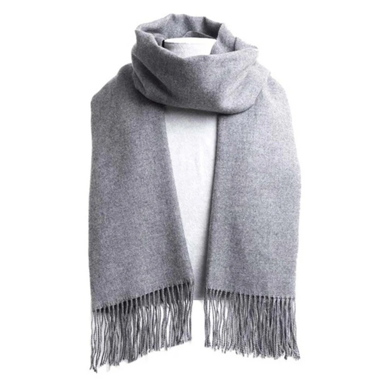 2025 Wool Scarves Winter Soft  - Wool Scarf Men avaliação e preço