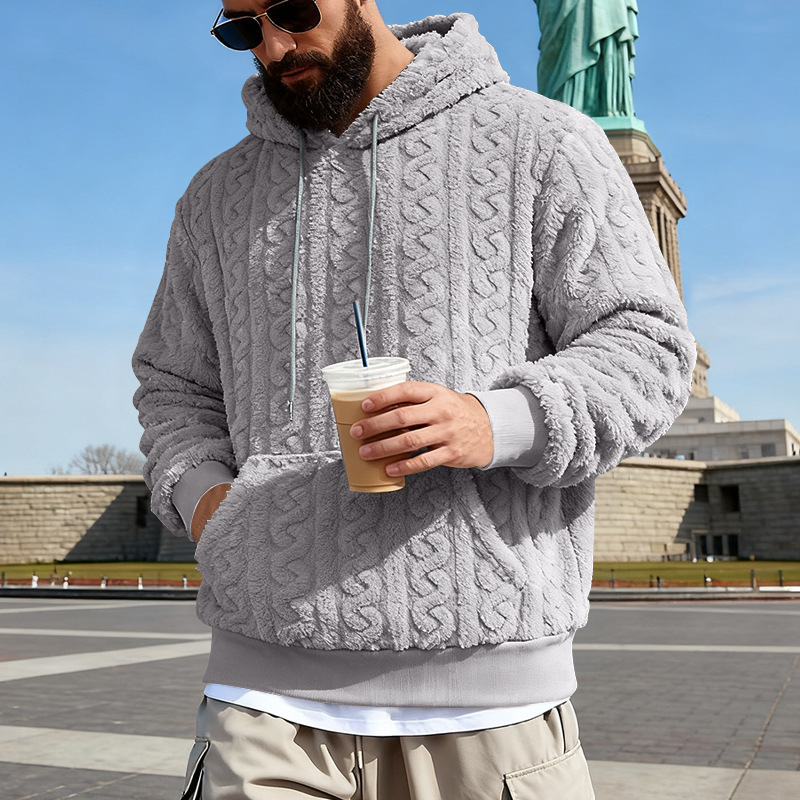 Men's Fleece Hoodie Winter War - Sherpa Hoodie Fleece avaliação e preço