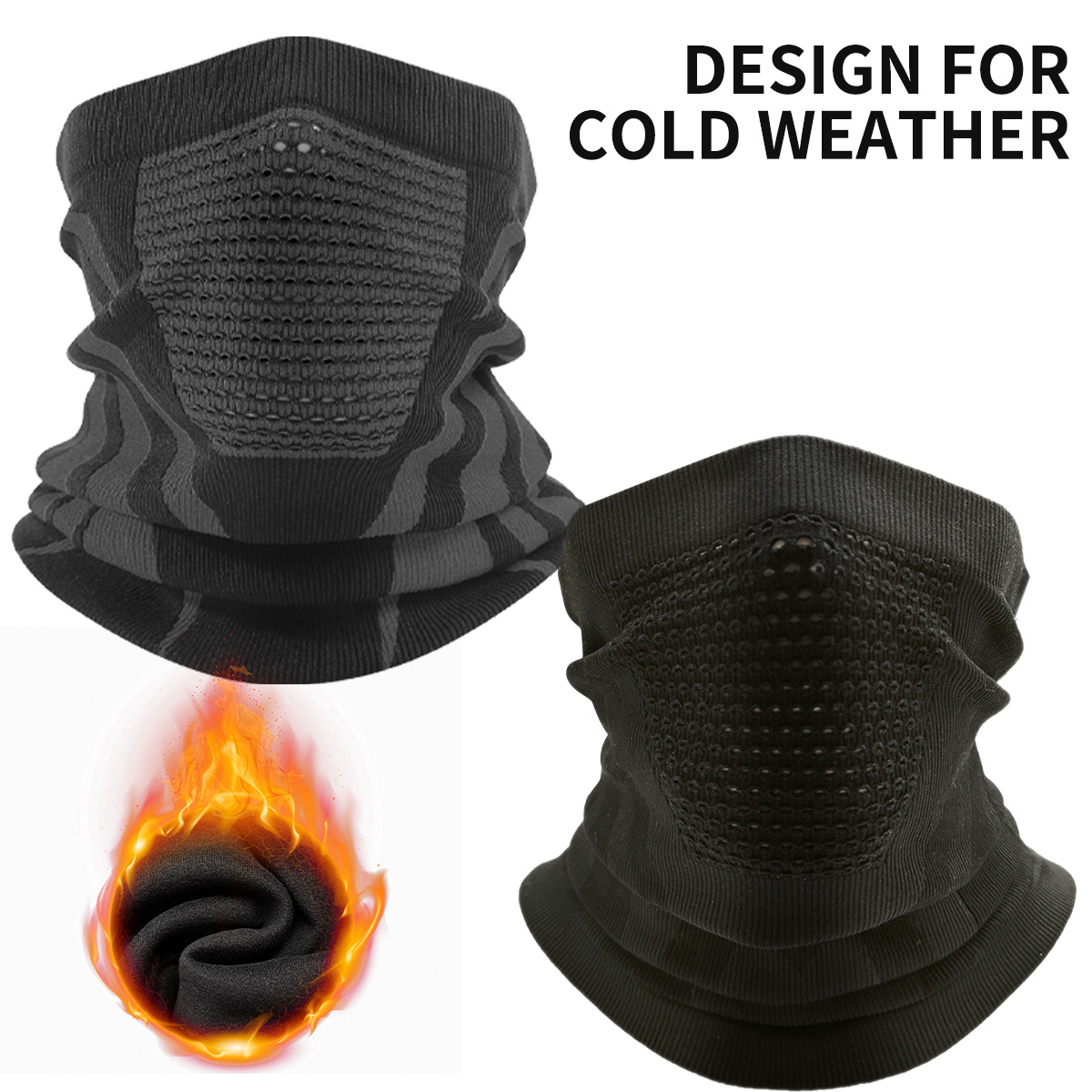 Winter Neck Warmer Gaiter Warm - Neck Gaiter Fleece avaliação e preço
