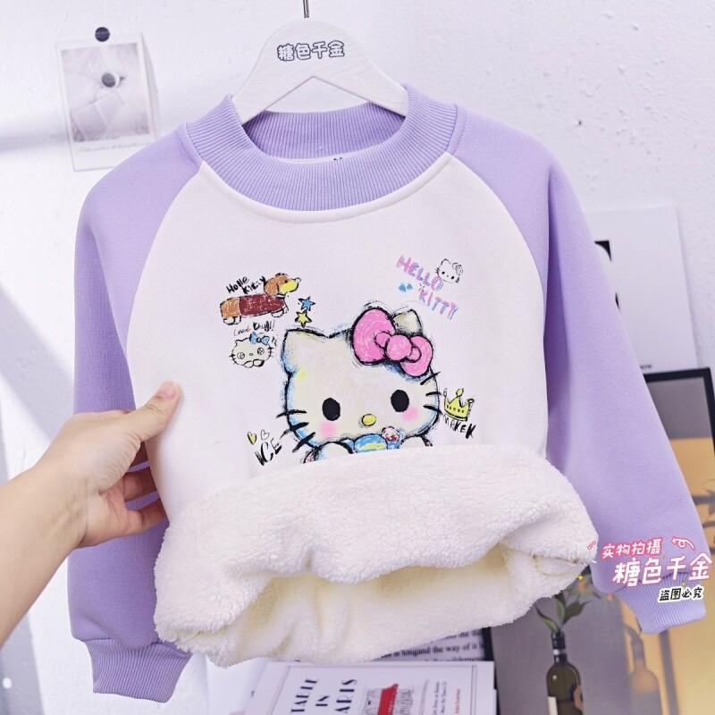 Sanrio Hello Kitty Girls Fleec - Sherpa Hoodie Fleece avaliação e preço