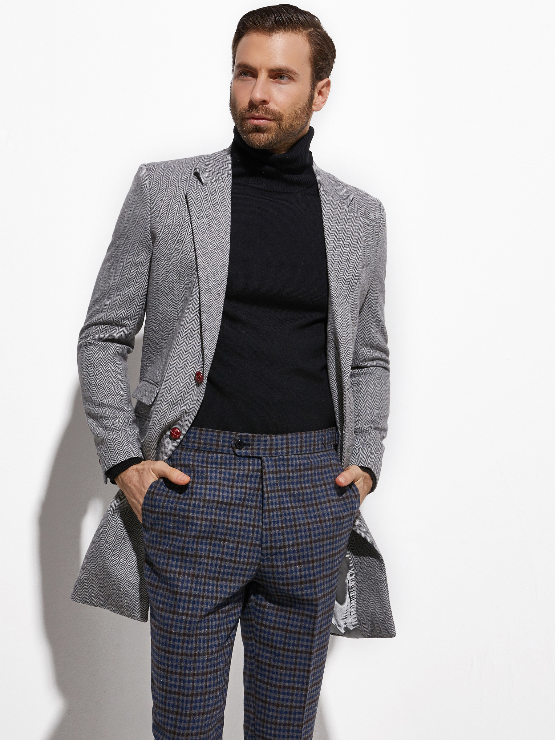 2026 Medium Length Spring Autu - Wool Coat Peacoat avaliação e preço