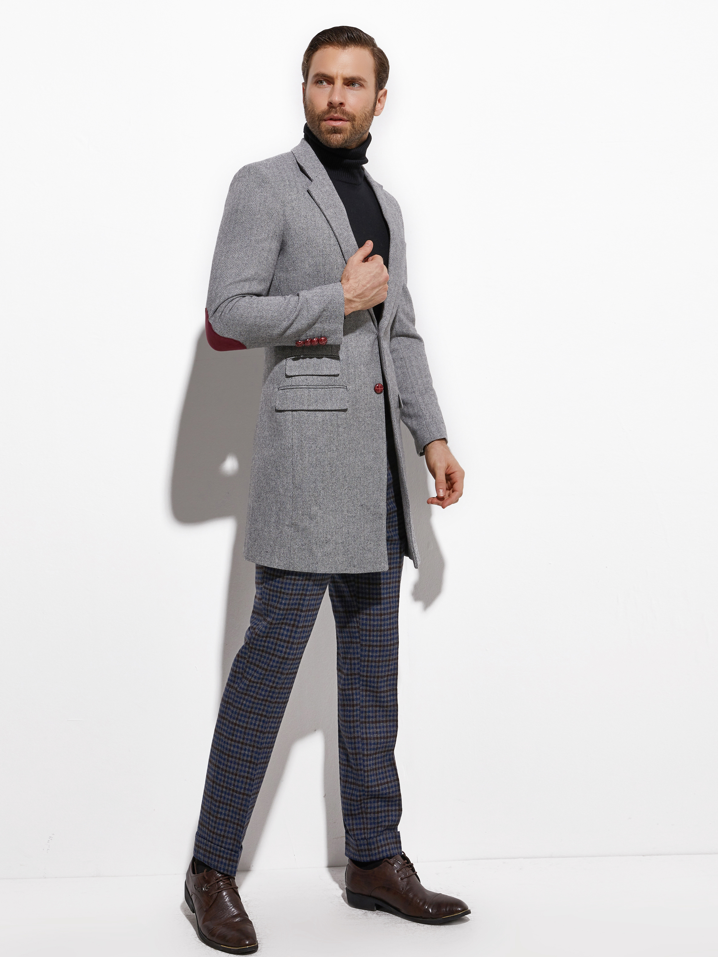 2026 Medium Length Spring Autu - Wool Coat Peacoat avaliação e preço