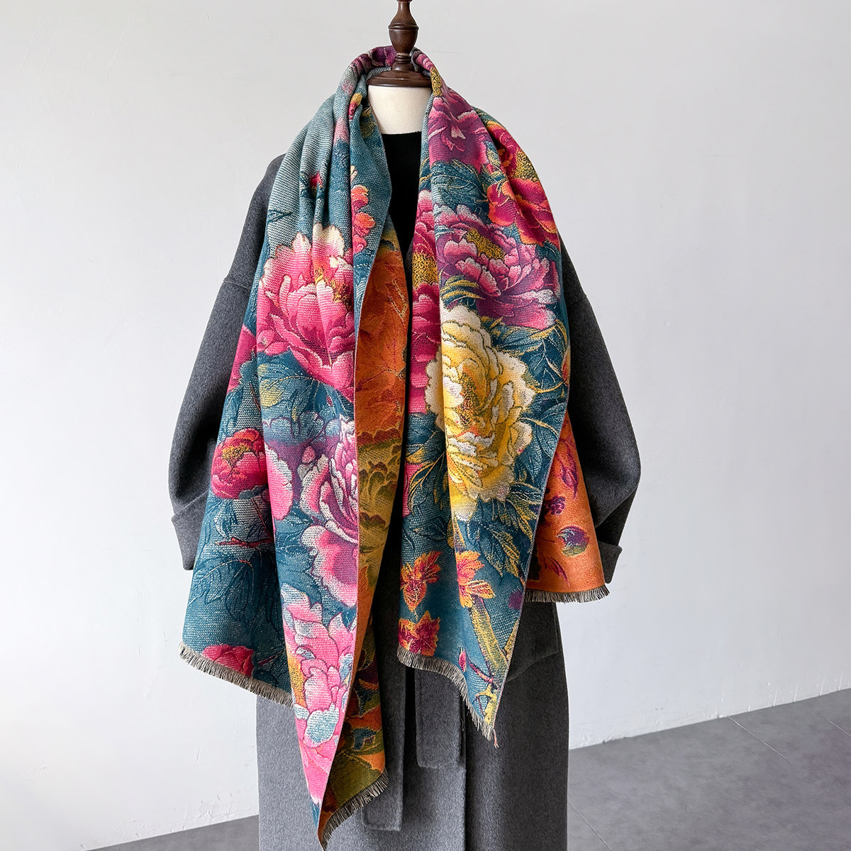 Warm Cashmere Scarf Women Shaw - Shawl Wrap Winter avaliação e preço