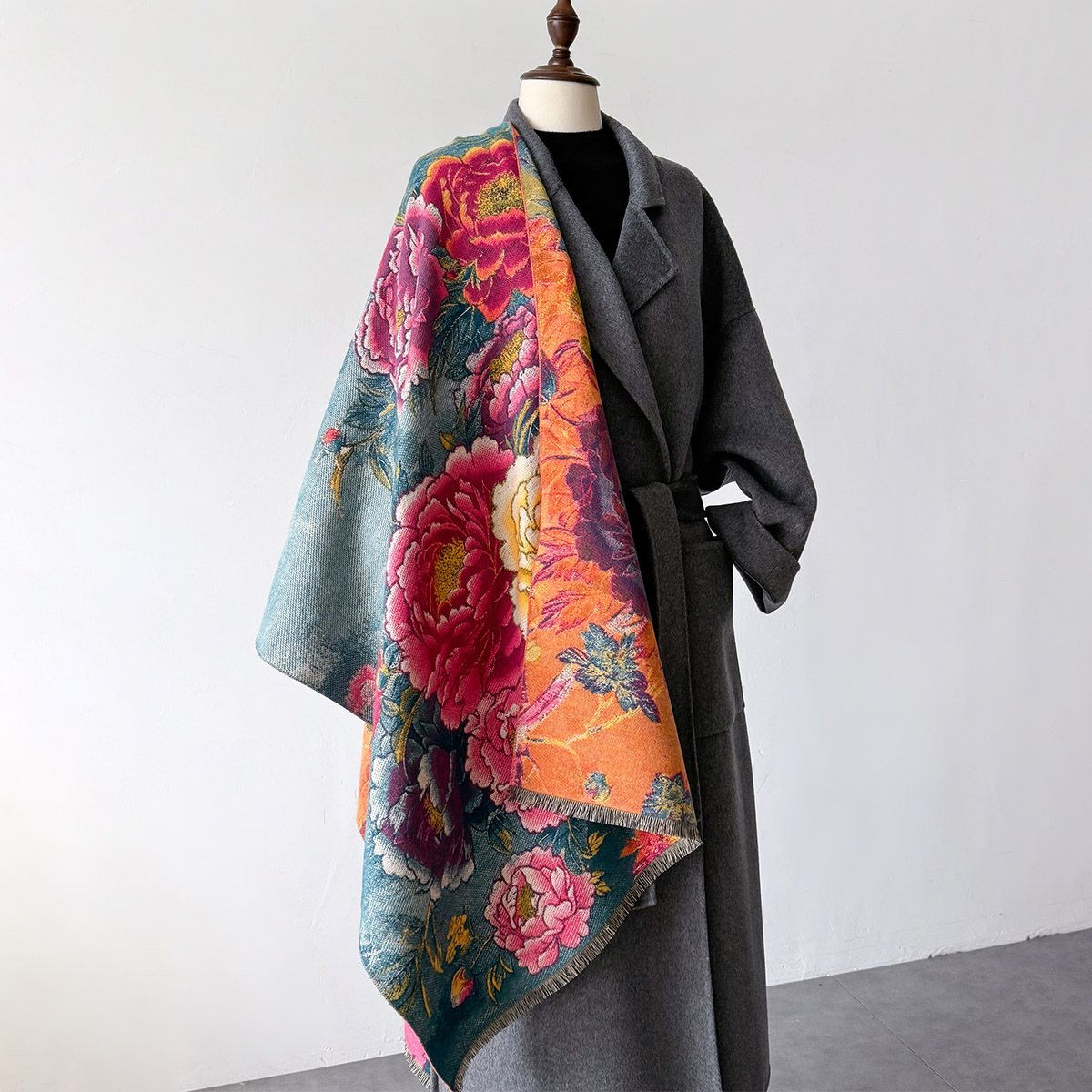 Warm Cashmere Scarf Women Shaw - Shawl Wrap Winter avaliação e preço