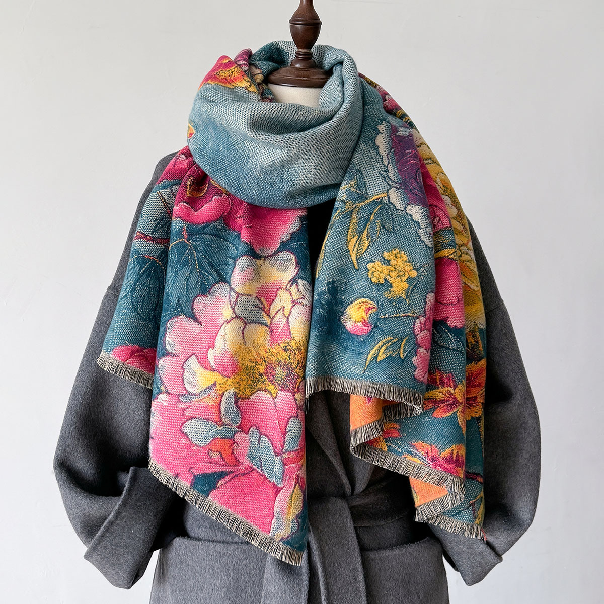 Warm Cashmere Scarf Women Shaw - Shawl Wrap Winter avaliação e preço