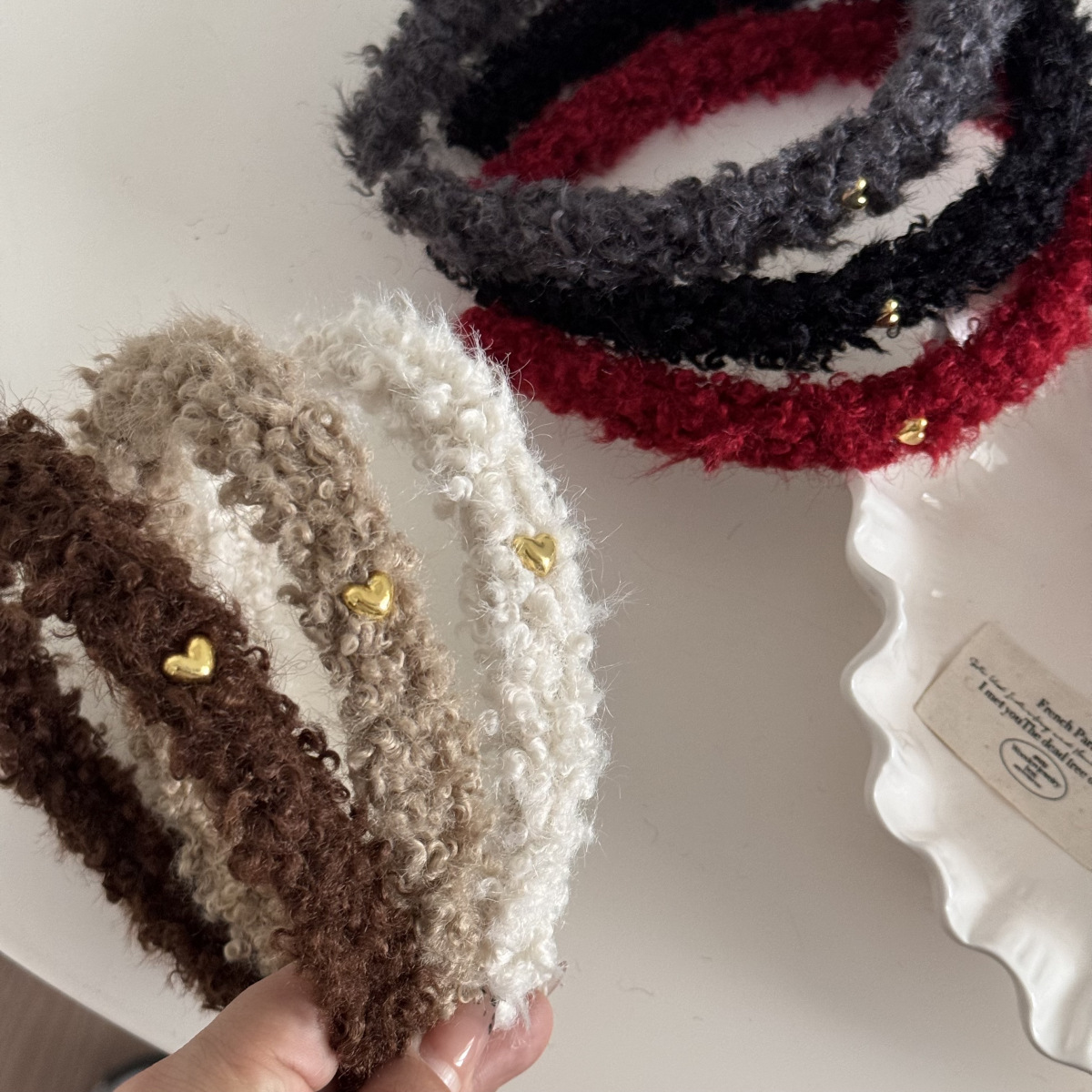 Winter Fleece Plush Headbands  - Winter Headband Fleece avaliação e preço