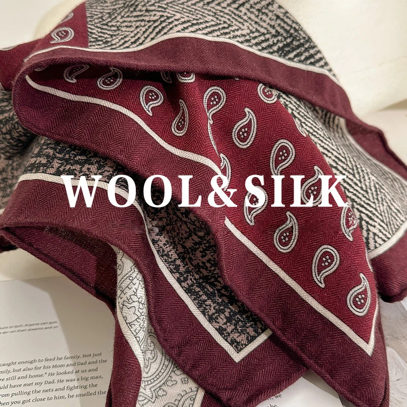 2026 Winter Luxury Designer Sc - Wool Scarf Men avaliação e preço