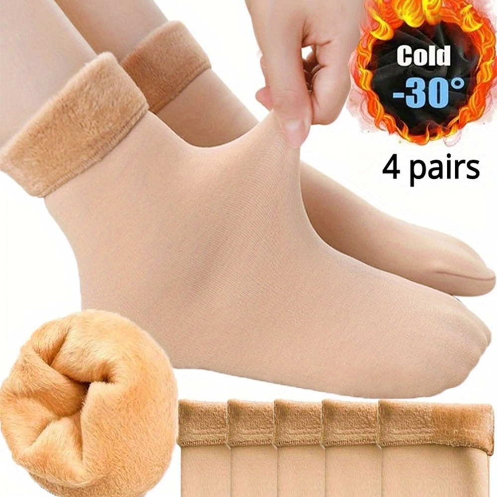 2/4 Pairs Winter Warm Thicken  - Thermal Sock Wool avaliação e preço