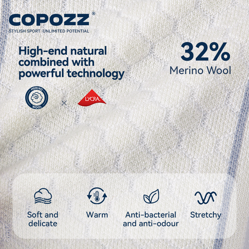 COPOZZ New Winter Ski Socks Me - Thermal Sock Wool avaliação e preço