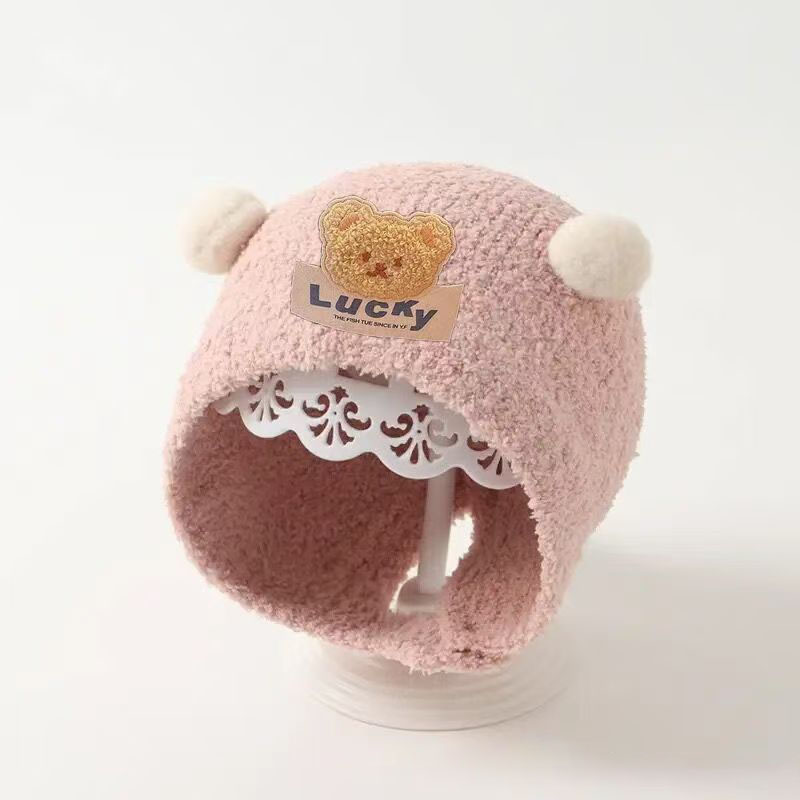 Cute Bear Baby Ear Protection  - Knit Beanie Hat Warm avaliação e preço