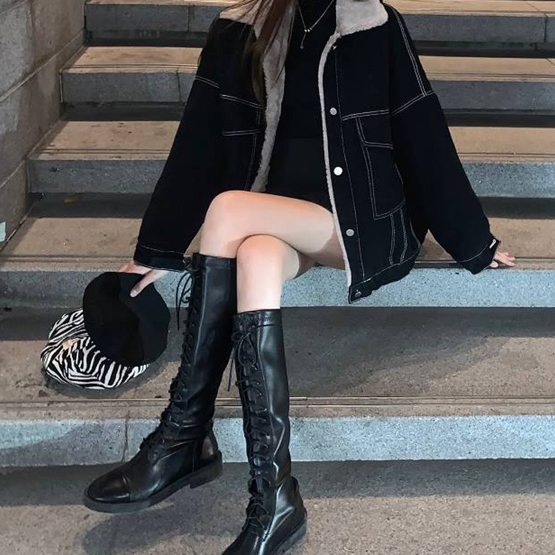 Women Denim Coat Thick Lapel S - Down Jacket Packable avaliação e preço