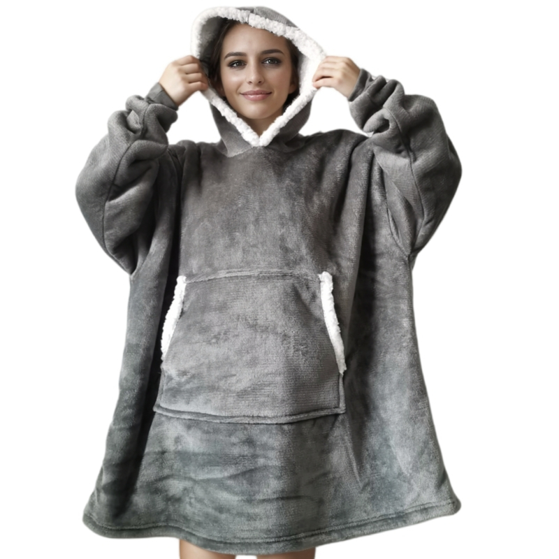 Wearable Adult Super Soft Flan - Sherpa Hoodie Fleece avaliação e preço