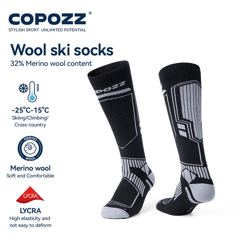 COPOZZ Merino Wool Winter Ski  - Thermal Sock Wool avaliação e preço