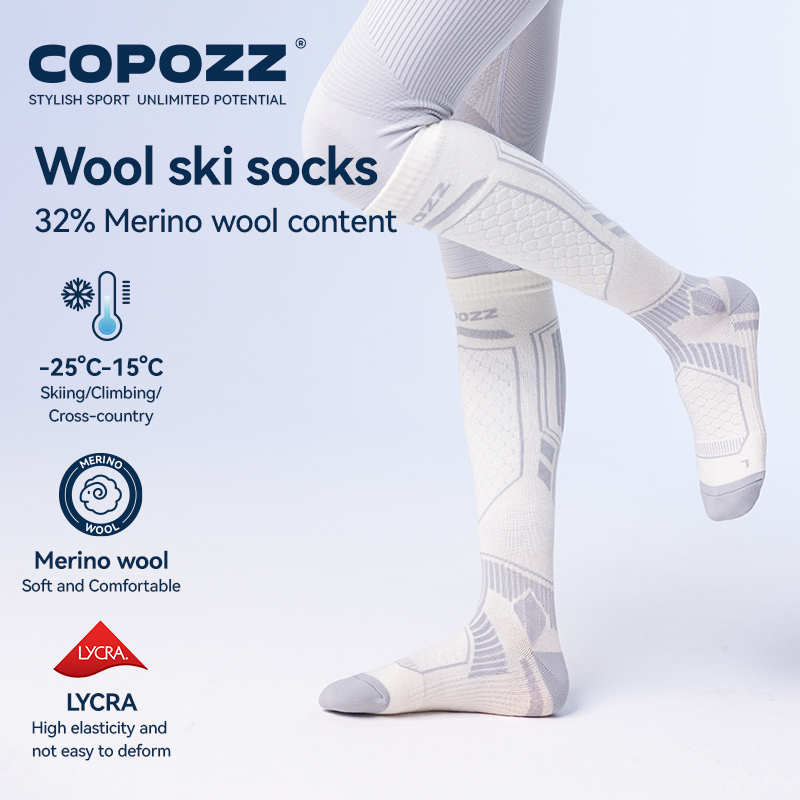 COPOZZ Merino Wool Winter Ski  - Thermal Sock Wool avaliação e preço