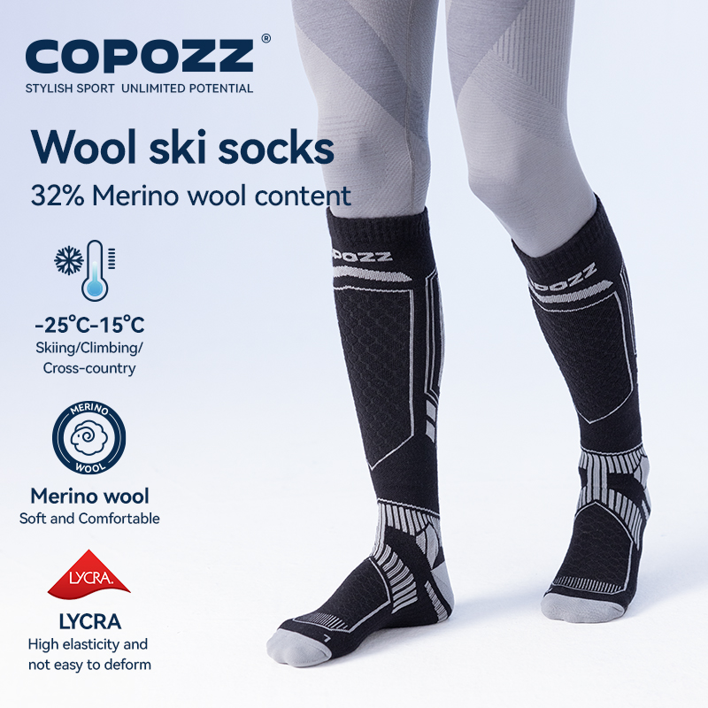 COPOZZ Merino Wool Winter Ski  - Thermal Sock Wool avaliação e preço