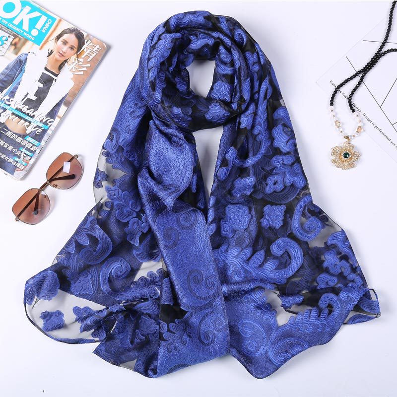Hot Selling 180*70 Organza Sil - Shawl Wrap Winter avaliação e preço