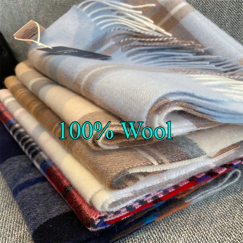 Winter 100% Merino Wool Scarf  - Wool Scarf Men avaliação e preço