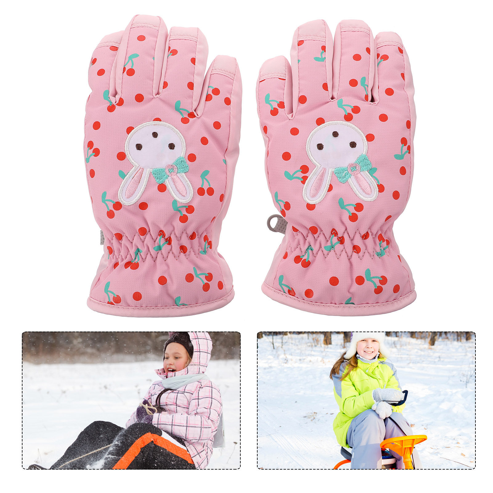 1Pair Children Ski Gloves Wate - Snow Glove Insulated avaliação e preço