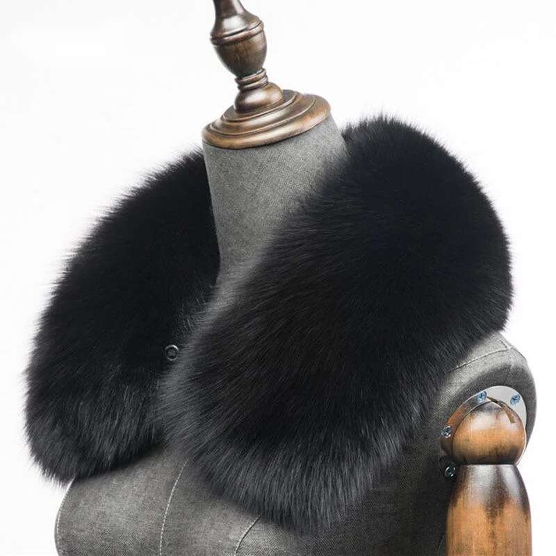 Winter Natural Fox Fur Scarf S - Shawl Wrap Winter avaliação e preço