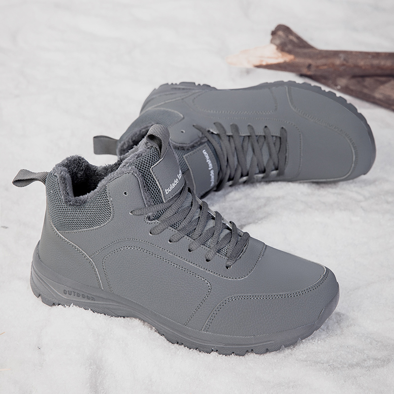 Winter Men's Boots Warm Plush  - Waterproof Winter Boot avaliação e preço