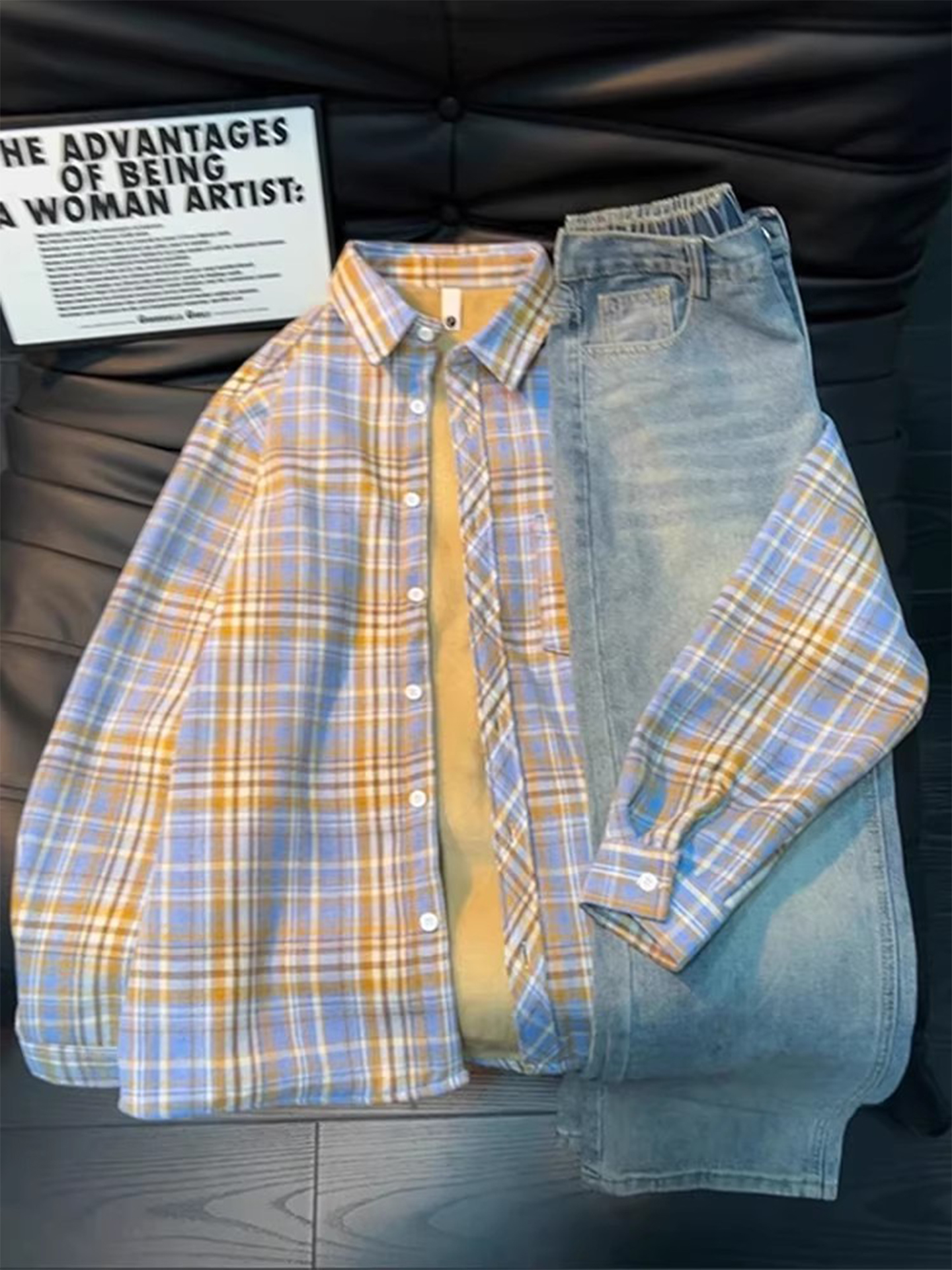 Men's Vintage Plaid Flannel Sh - Flannel Shirt Lined avaliação e preço