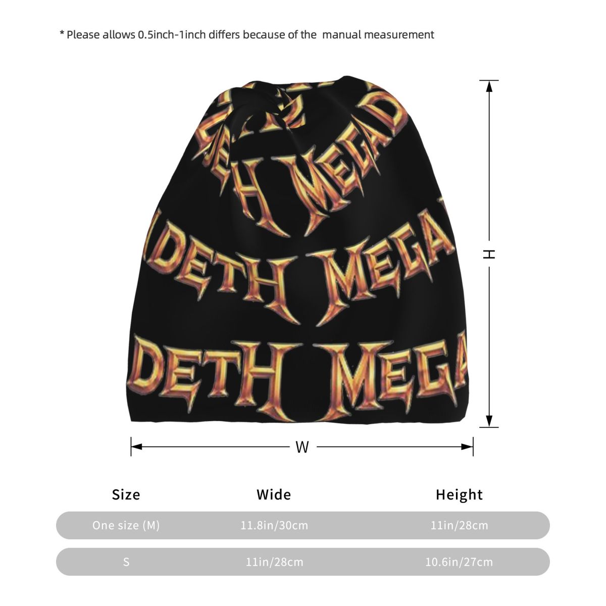 Megadeths Logo Bandana Neck Ga - Knit Beanie Hat Warm avaliação e preço