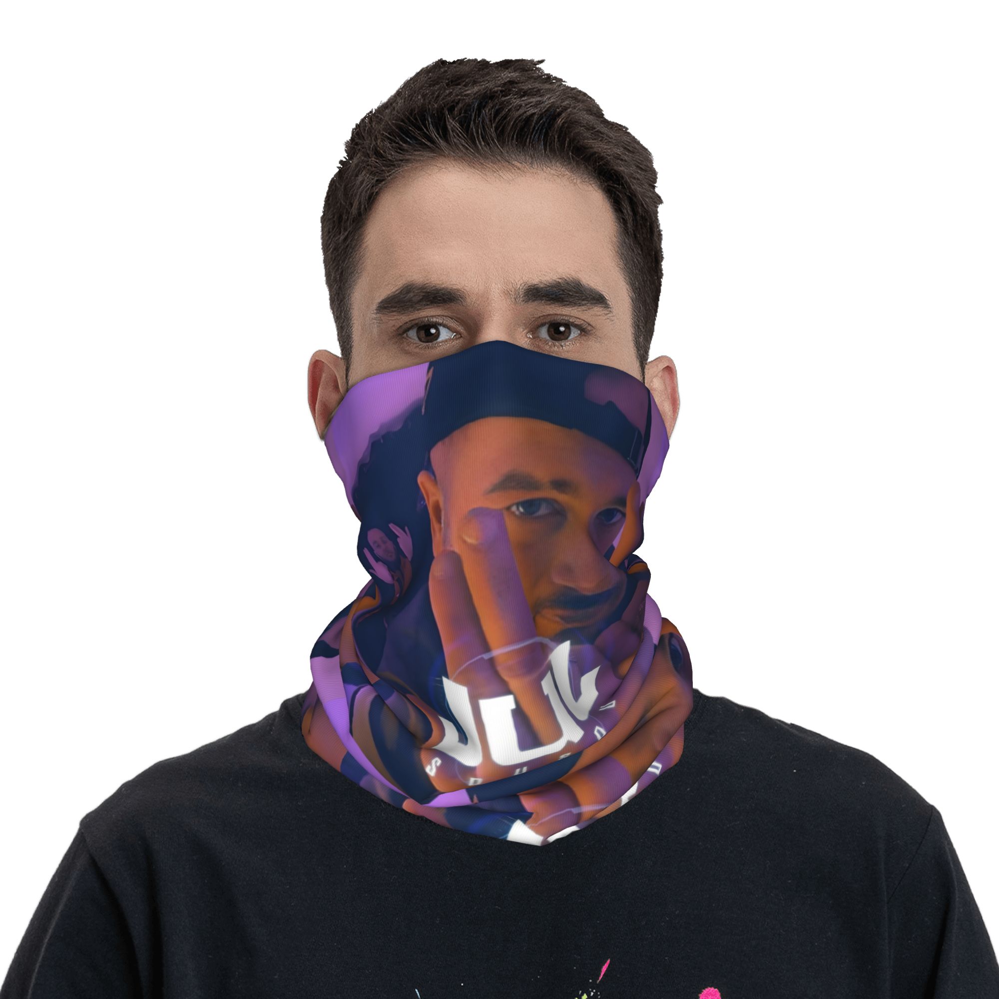 Custom JuL Rap Music Bandana W - Neck Gaiter Fleece avaliação e preço