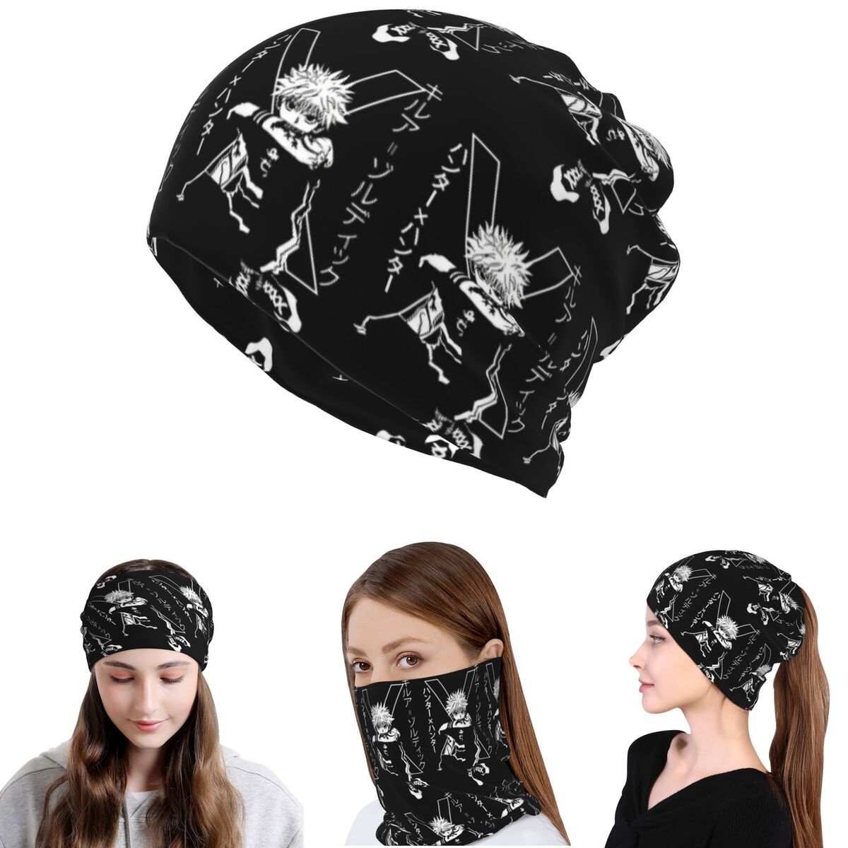 Killua Zoldyck Anime HXH Hunte - Knit Beanie Hat Warm avaliação e preço