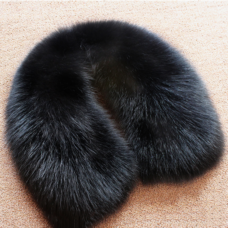 Real wool collar whole fur fox - Wool Scarf Men avaliação e preço