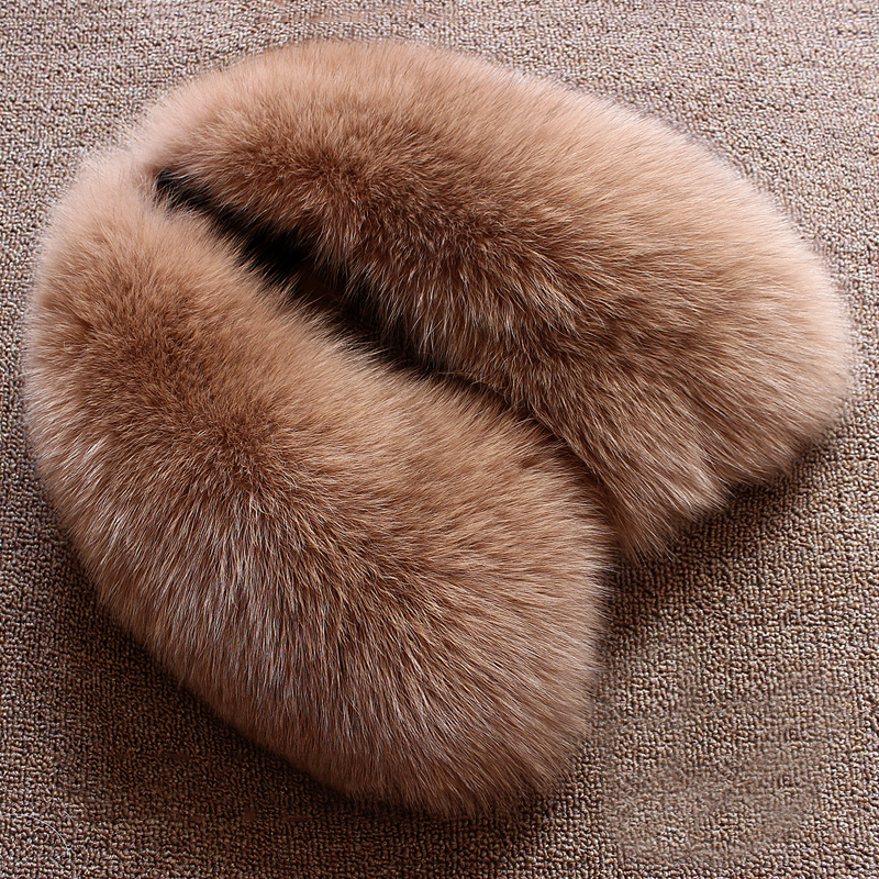 Real wool collar whole fur fox - Wool Scarf Men avaliação e preço
