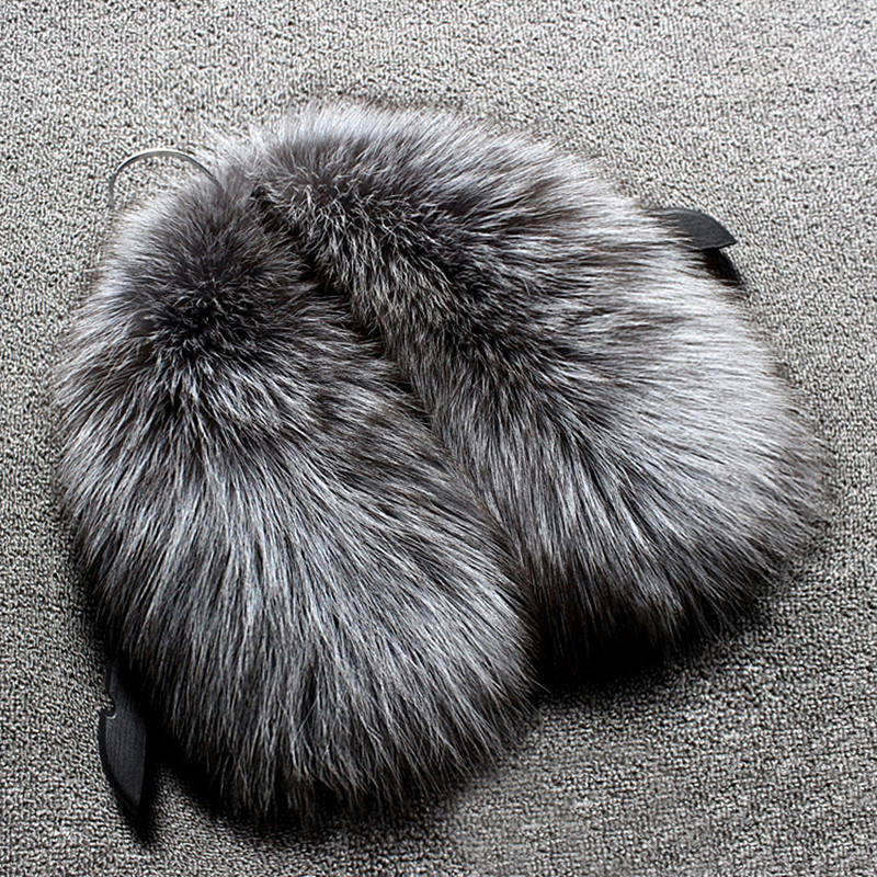 Real wool collar whole fur fox - Wool Scarf Men avaliação e preço