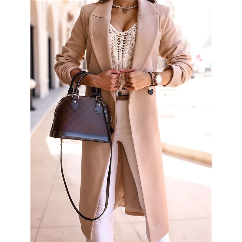 A24F-Women Long Wool Coats For - Wool Coat Peacoat avaliação e preço
