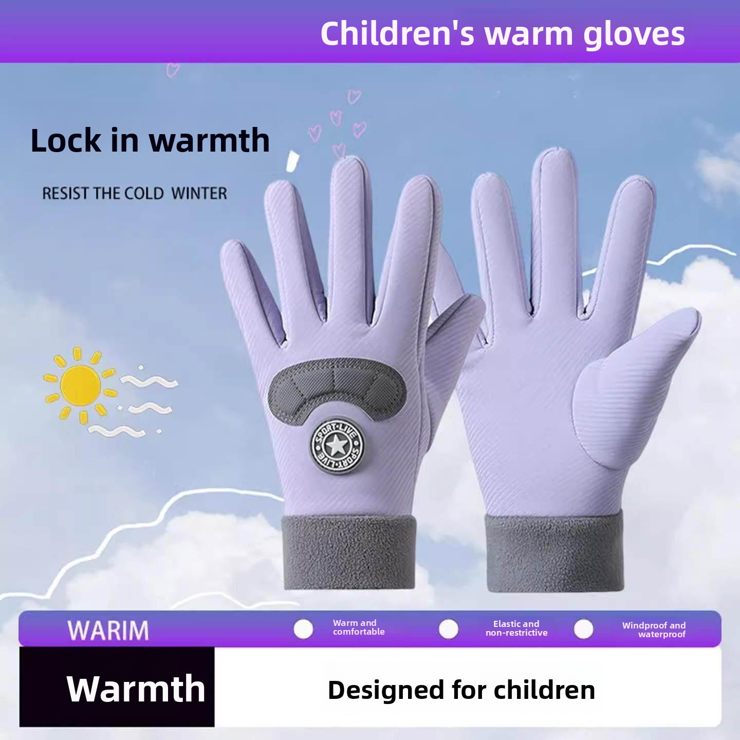 Children's Ski Gloves Winter W - Snow Glove Insulated avaliação e preço
