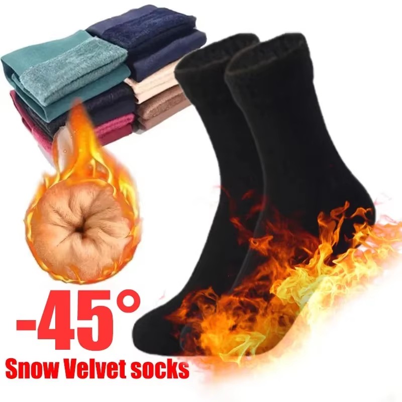 1/2/4Pairs Winter Warm Socks S - Thermal Sock Wool avaliação e preço