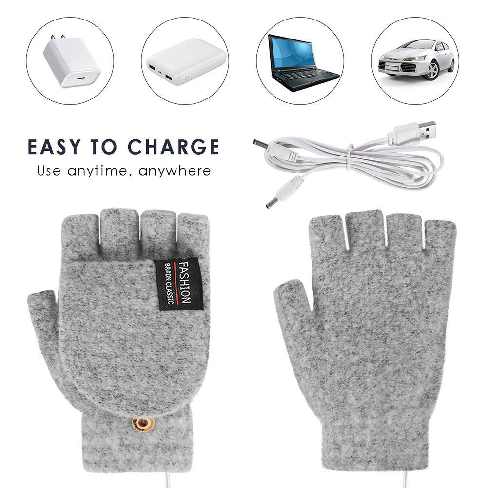 USB Electric Heated Gloves Adj - Touch Screen Gloves avaliação e preço