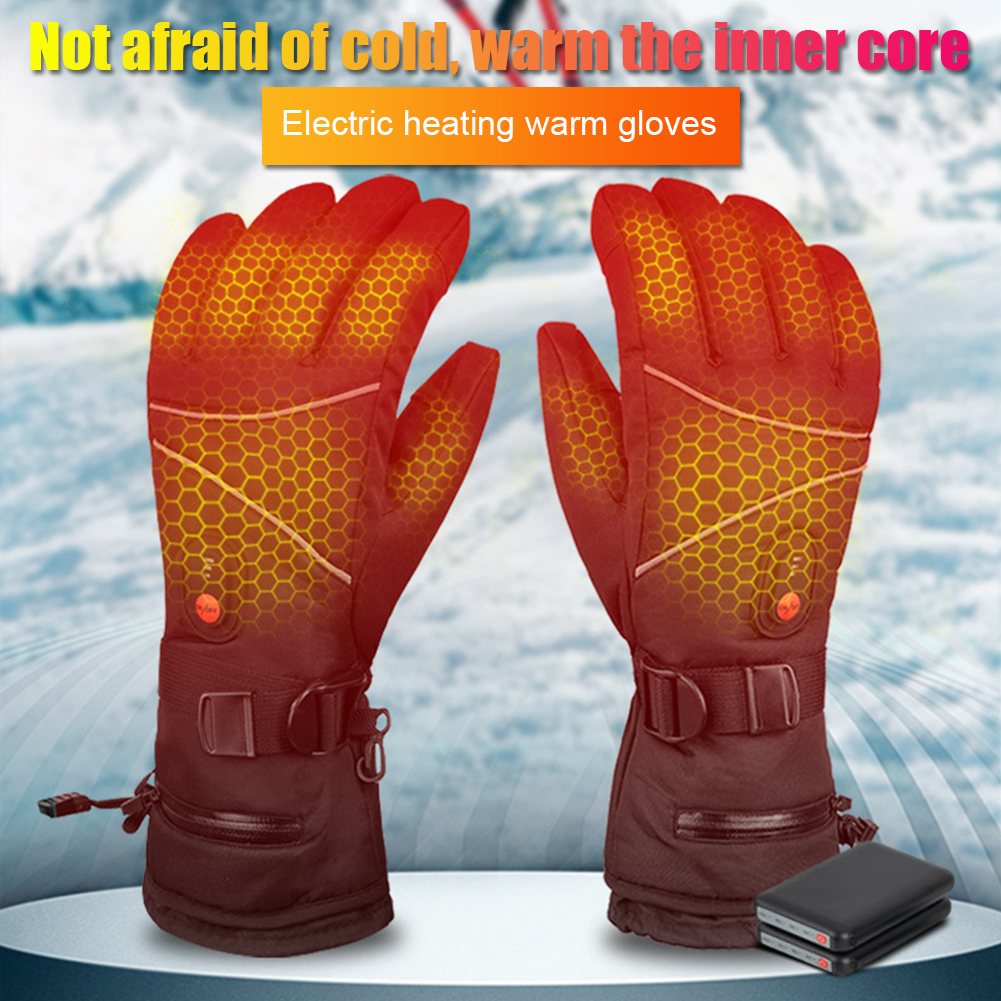1 Pair Electric Heating Gloves - Touch Screen Gloves avaliação e preço