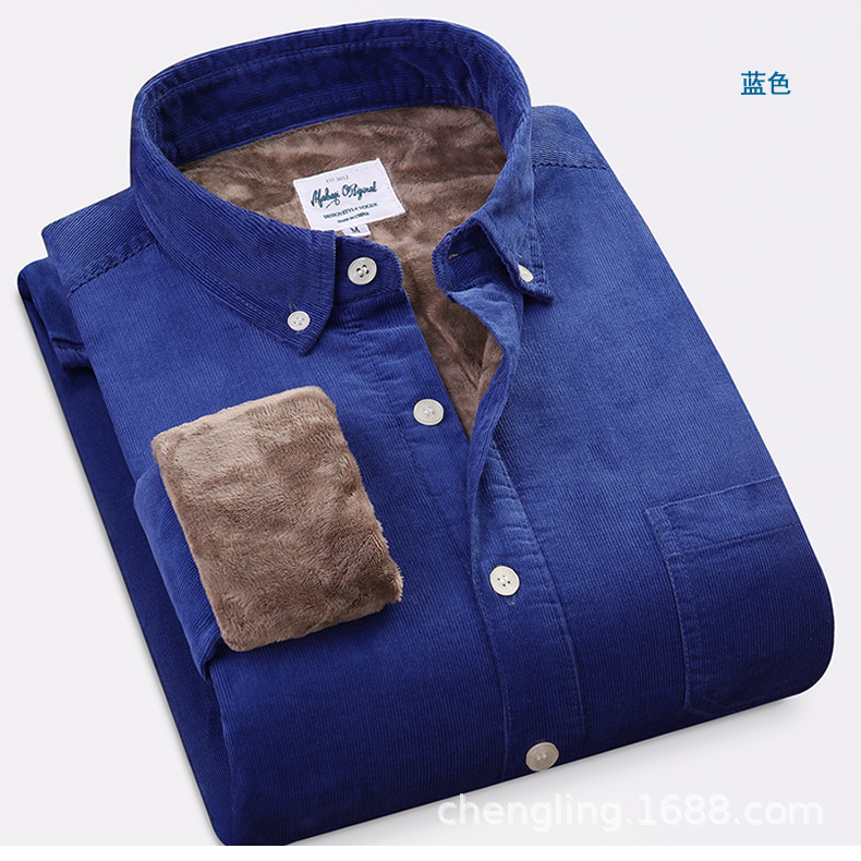 Corduroy Warm Shirts Cotton Pl - Flannel Shirt Lined avaliação e preço