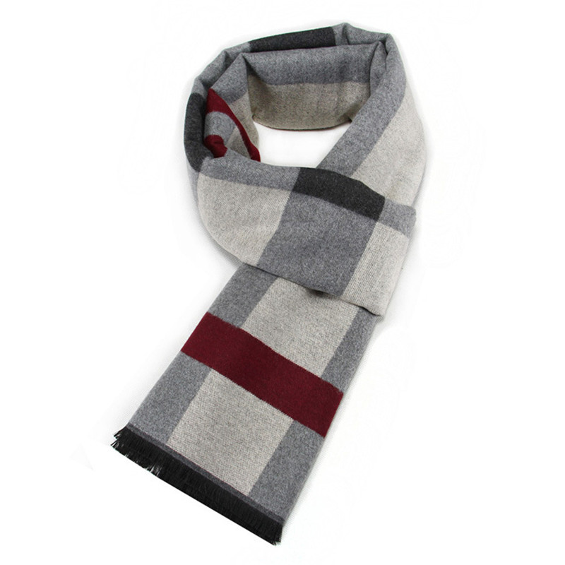 RUNMEIFA 2022 Classic Autumn & - Wool Scarf Men avaliação e preço