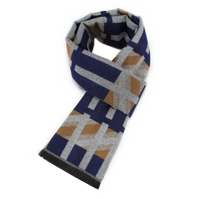 RUNMEIFA 2022 Classic Autumn & - Wool Scarf Men avaliação e preço