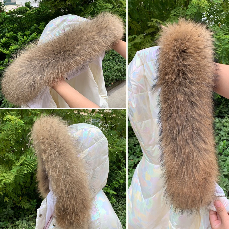 Real Fur Collar for Coat Parka - Shawl Wrap Winter avaliação e preço