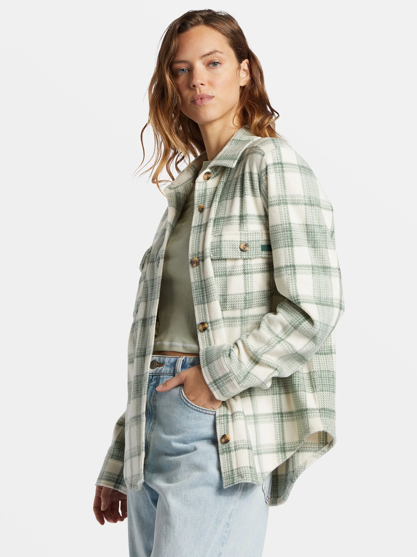  Casual Plaid Fleece Lined Fla - Flannel Shirt Lined avaliação e preço