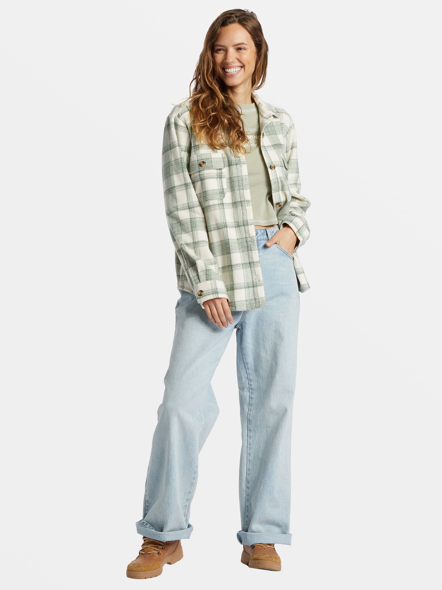  Casual Plaid Fleece Lined Fla - Flannel Shirt Lined avaliação e preço
