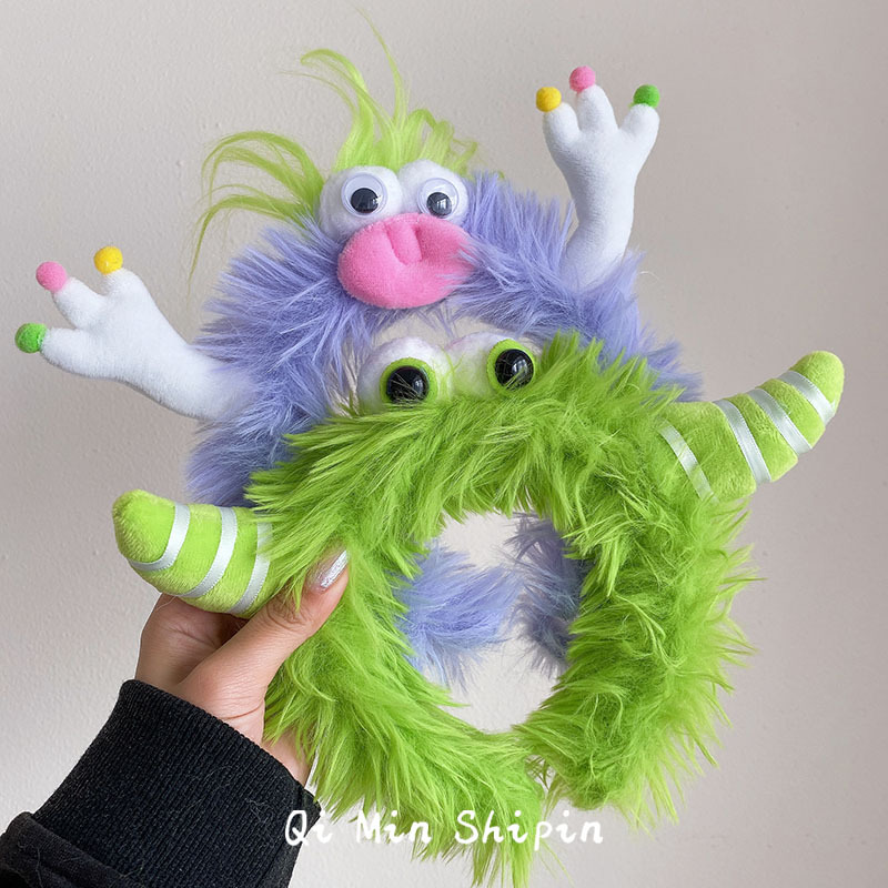 Funny Plush Headbands For Wome - Winter Headband Fleece avaliação e preço
