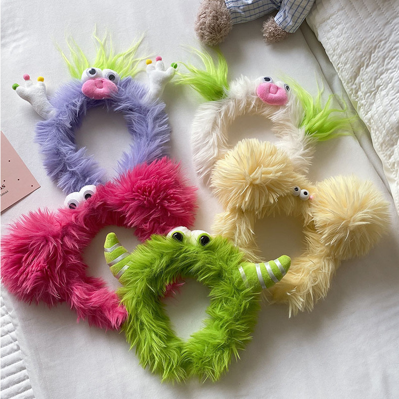 Funny Plush Headbands For Wome - Winter Headband Fleece avaliação e preço