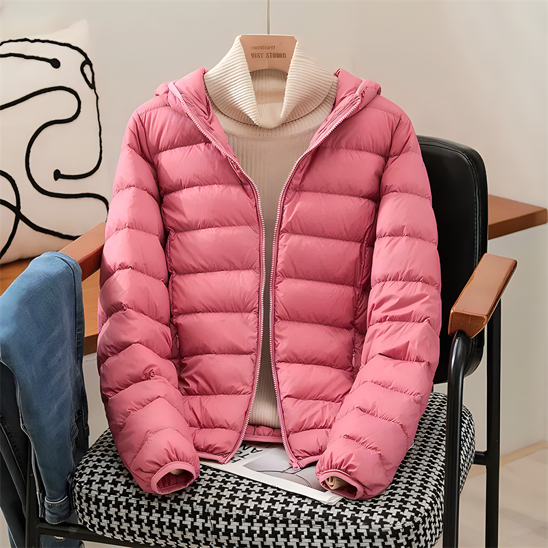 Plus Size Women Hooded Korean  - Down Jacket Packable avaliação e preço