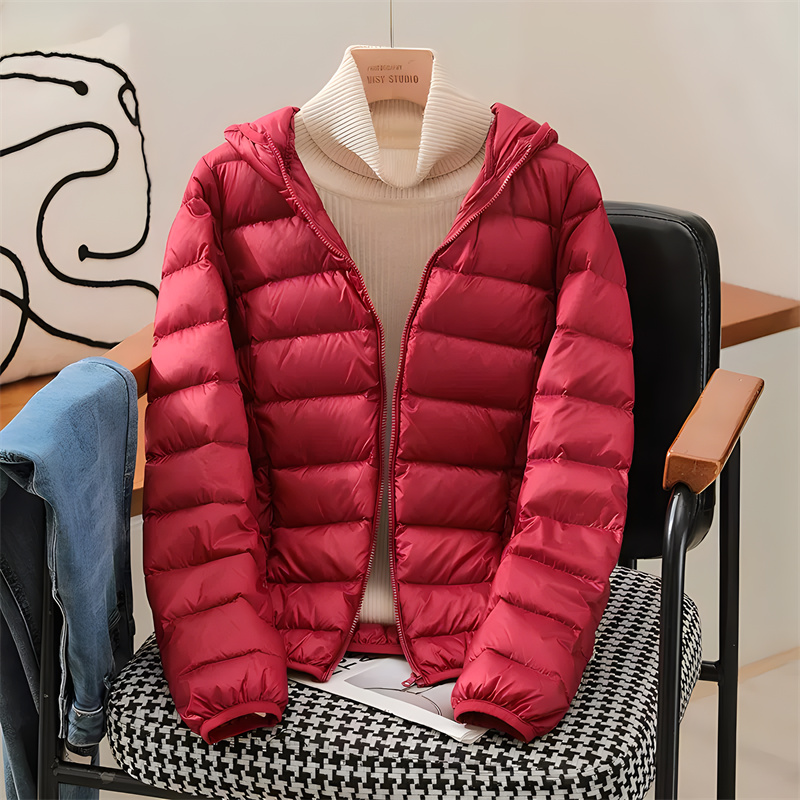 Plus Size Women Hooded Korean  - Down Jacket Packable avaliação e preço