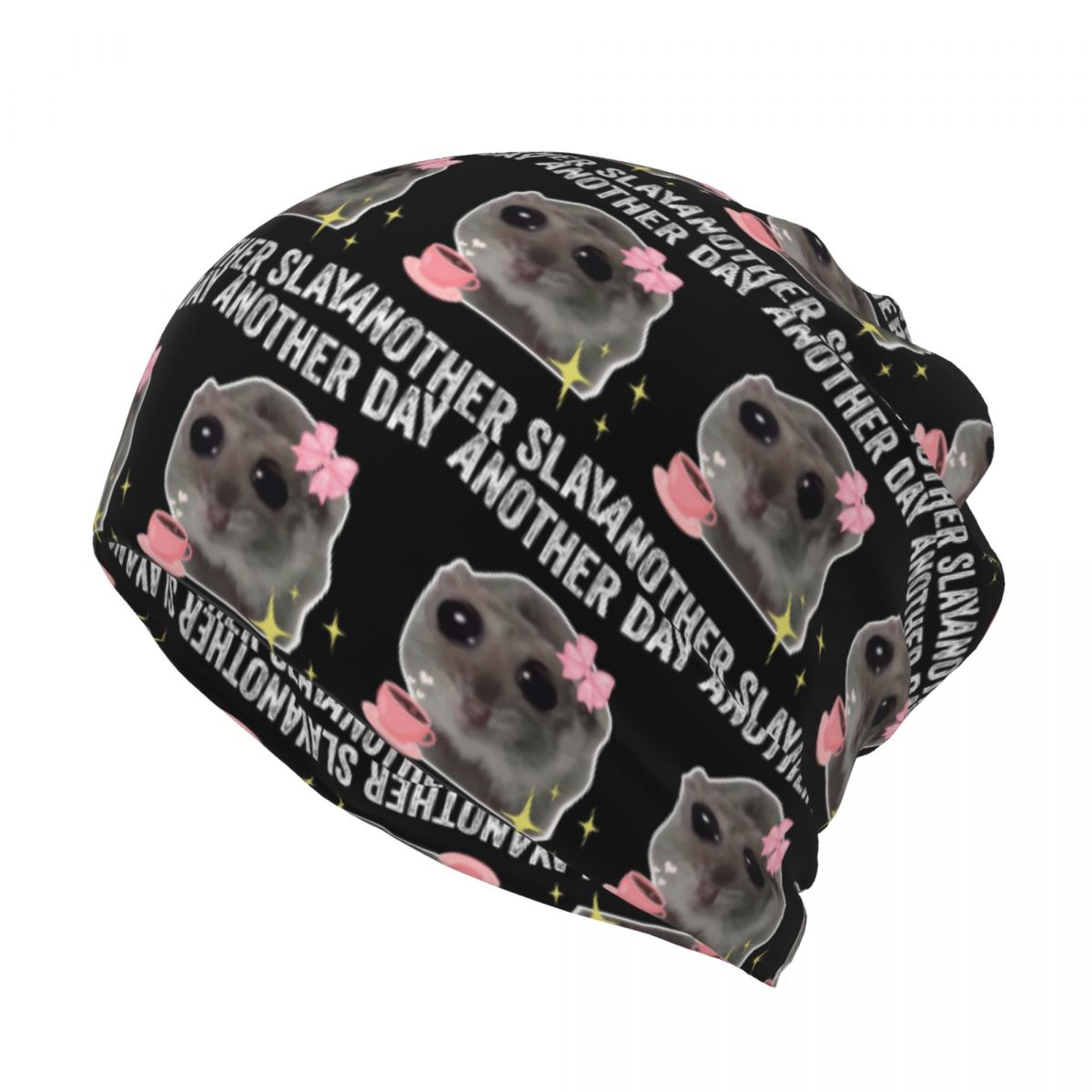 Sad Hamster Another Day Anothe - Knit Beanie Hat Warm avaliação e preço