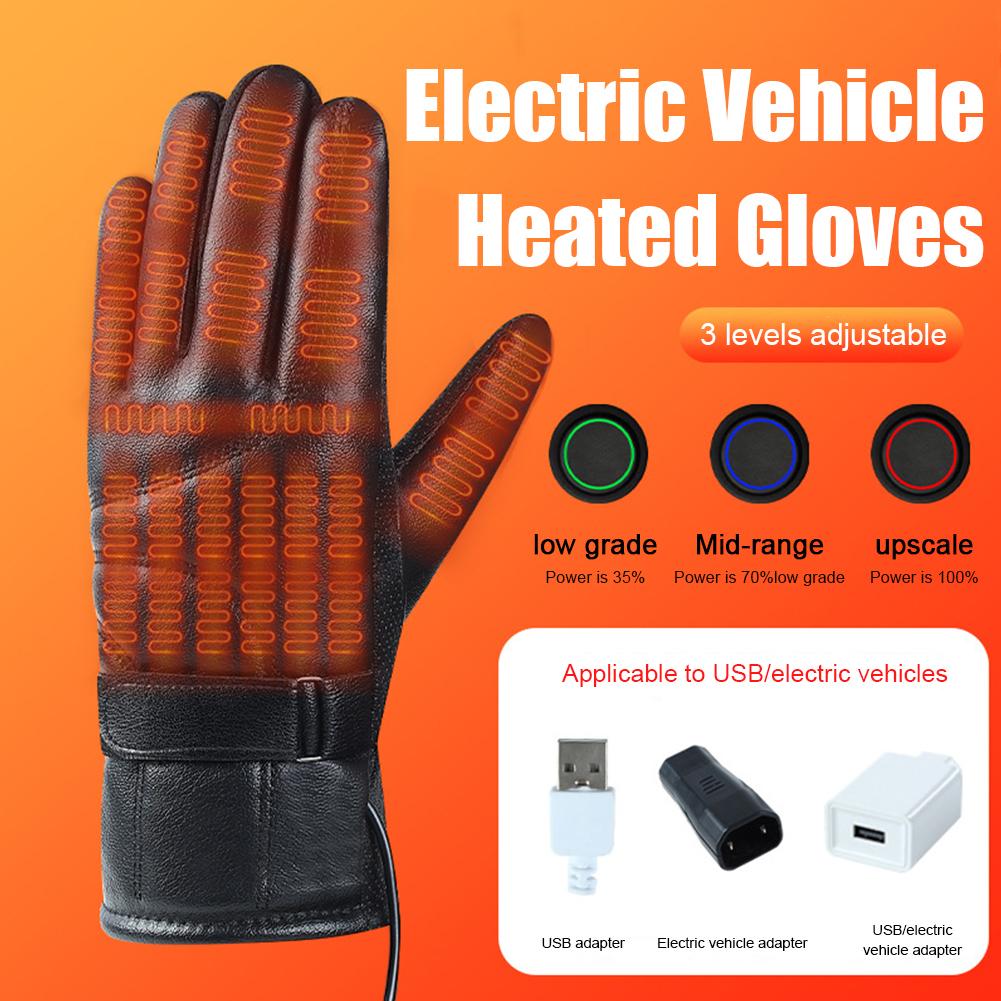 1 Pair USB Heating Gloves Rech - Touch Screen Gloves avaliação e preço